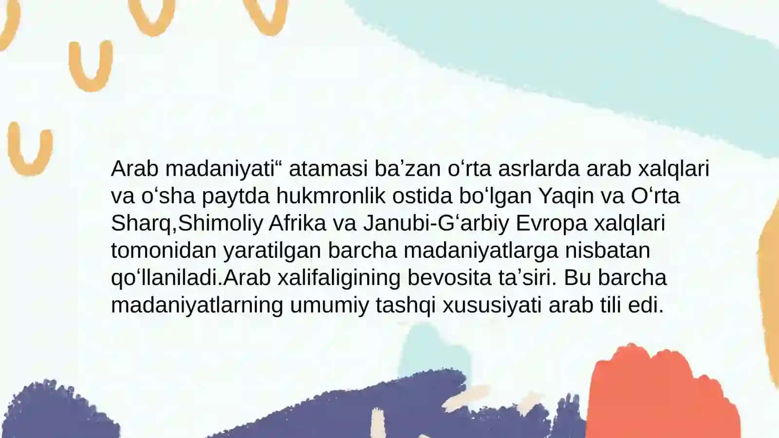 Arab madaniyati 2