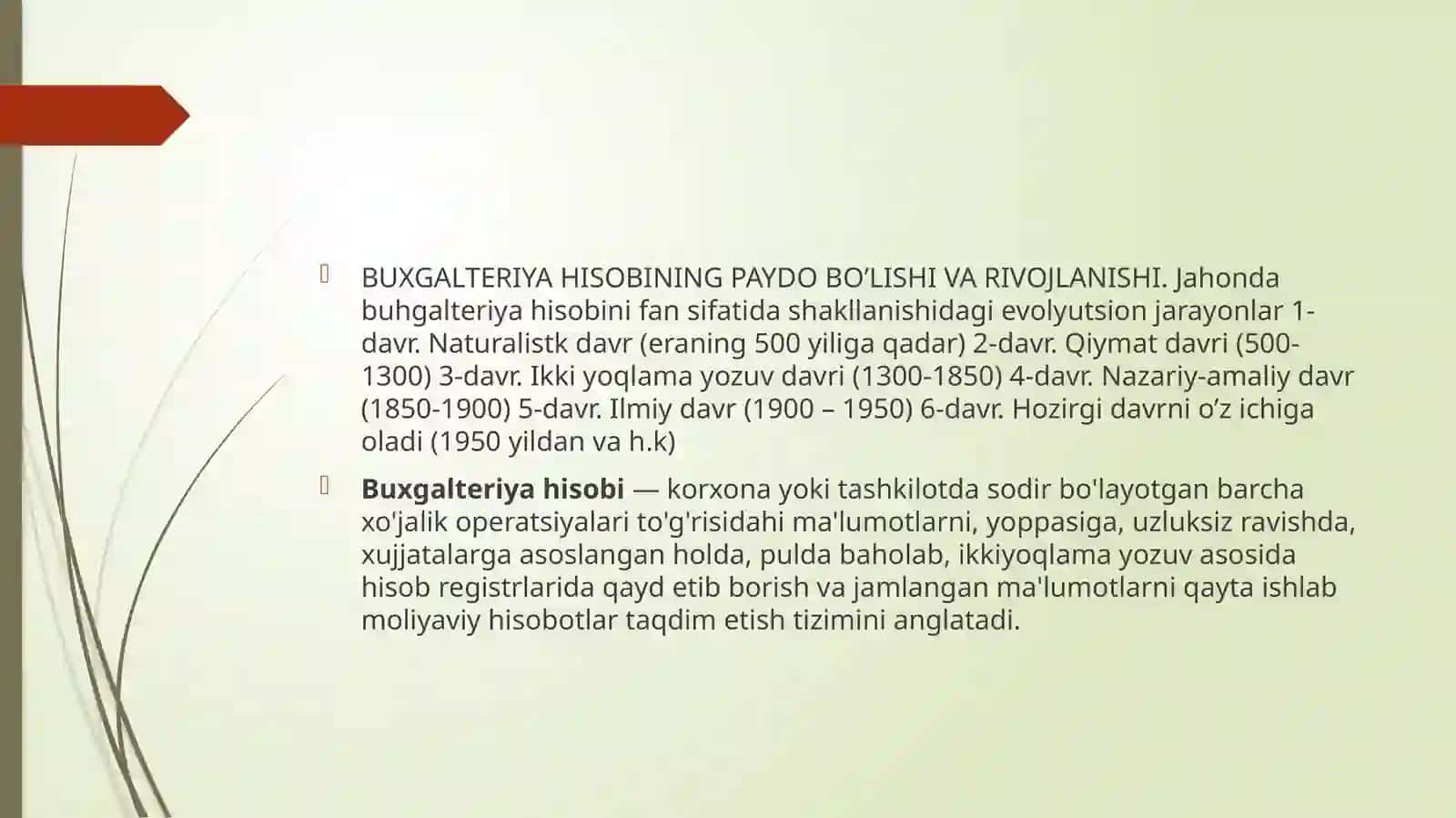 Buxgalteriya hisobining axborot tizimlari gaturli xil yondoshu va moddalar asosida yoritish 2
