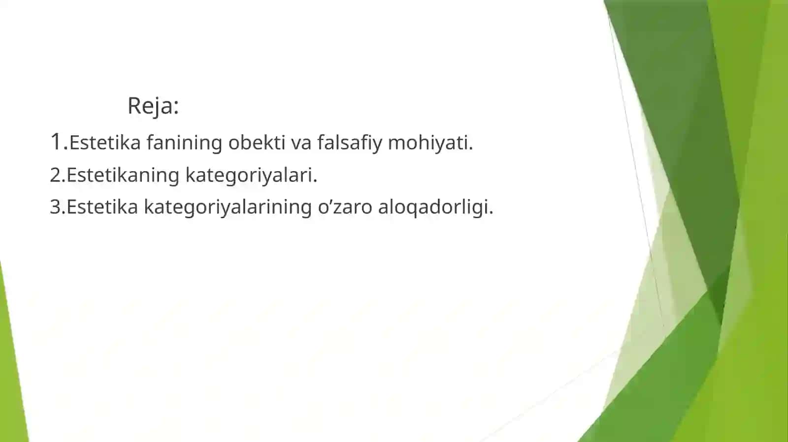 Estetika fanining falsafiy mohiyati 2