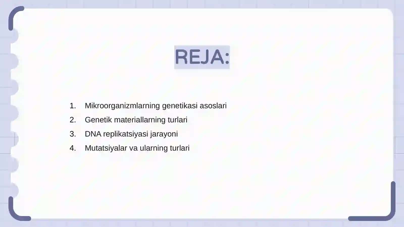 Mikroorganizmlarning genetikasi va oʻzgaruvchanligi 2