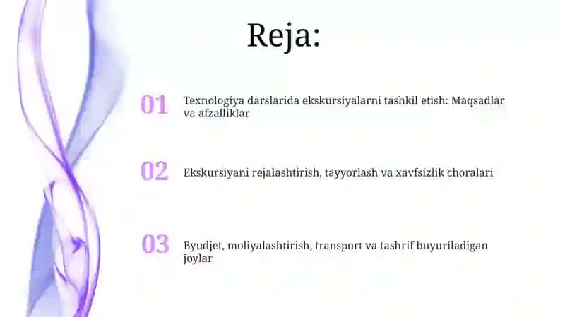 Texnologiya darslarida ekskursiyalarni tashkil 2