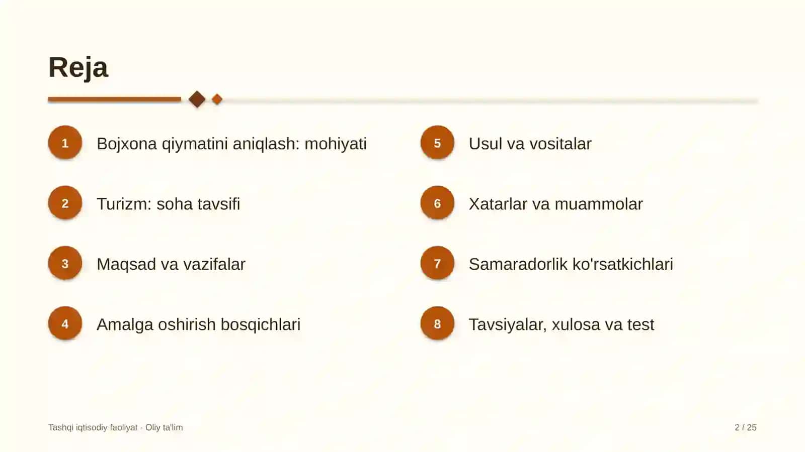 Turizmda bojxona qiymatini aniqlash 2