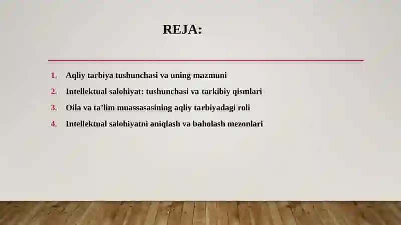 Aqliy tarbiya va intellektual salohiyatni rivojlantirish 2