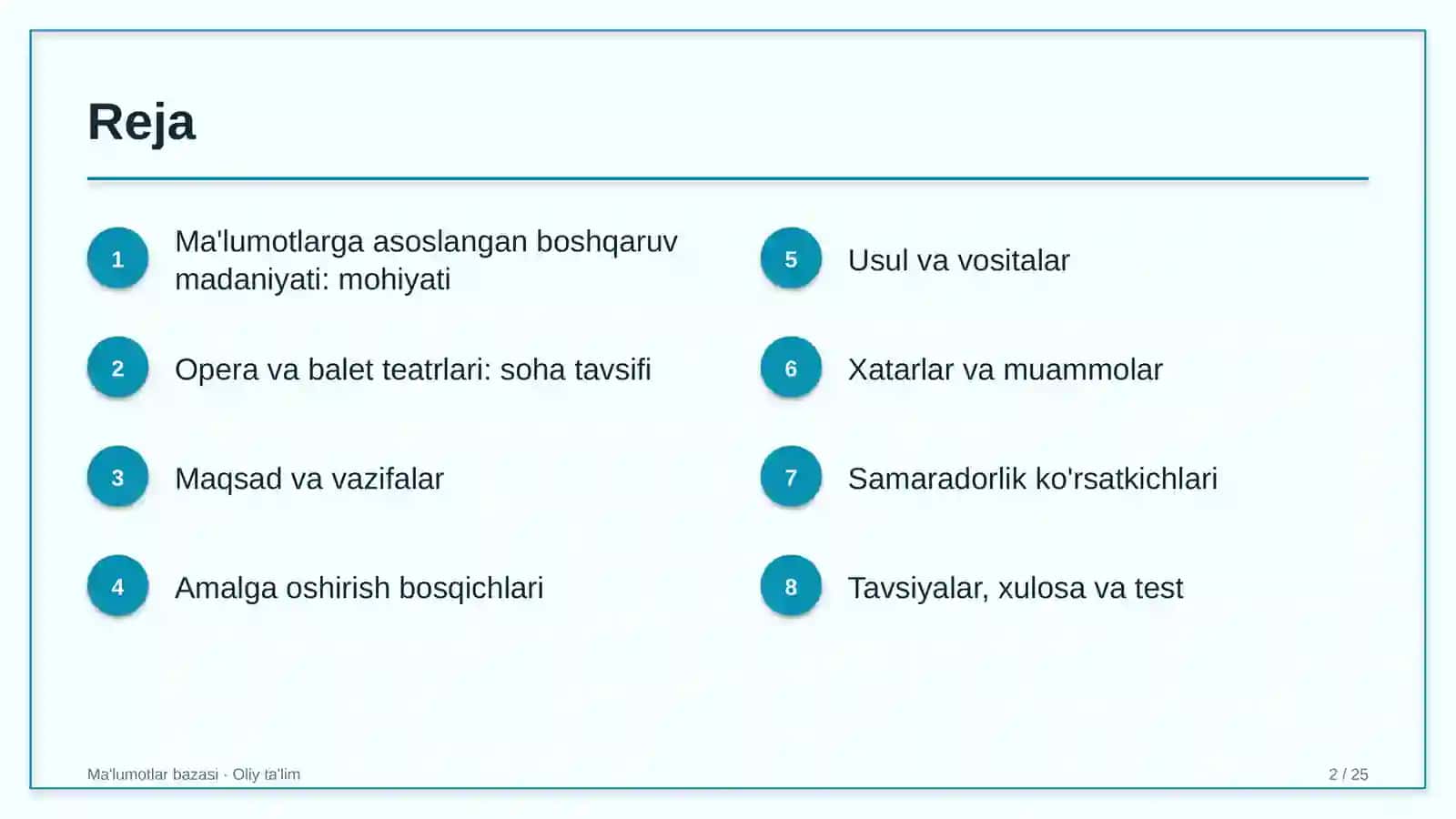 opera va balet teatrlarida ma'lumotlarga asoslangan boshqaruv madaniyatini shakllantirish 1037 2