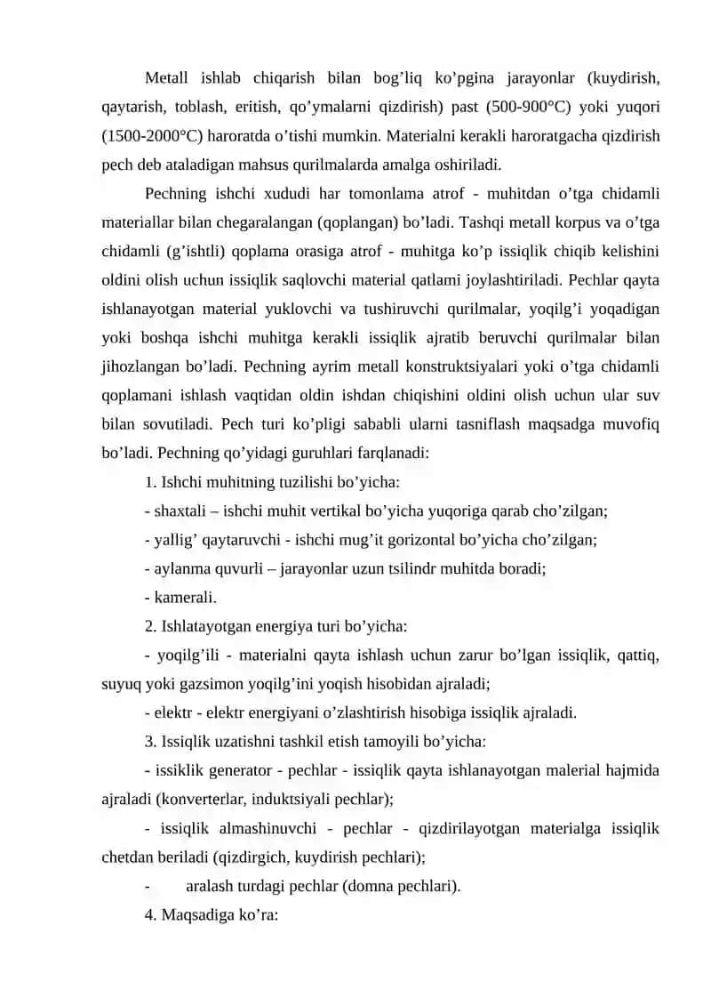 Mеtаllurgik pеchlаr 2