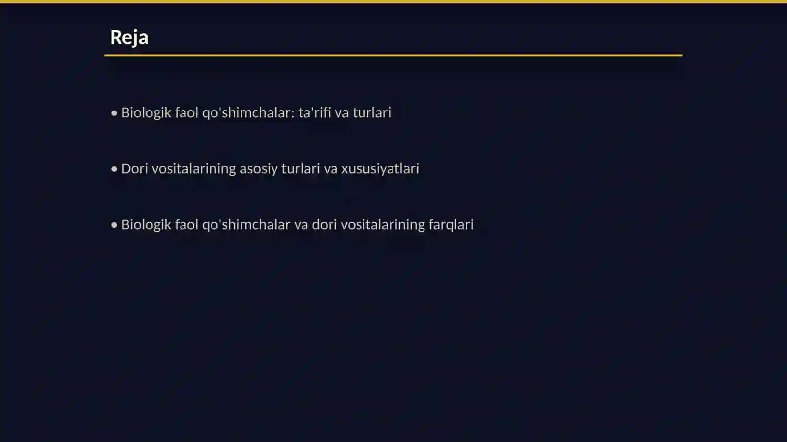 Biologik faol qo'shimchalar va dori vositalarining qiyosiy tahlili 2