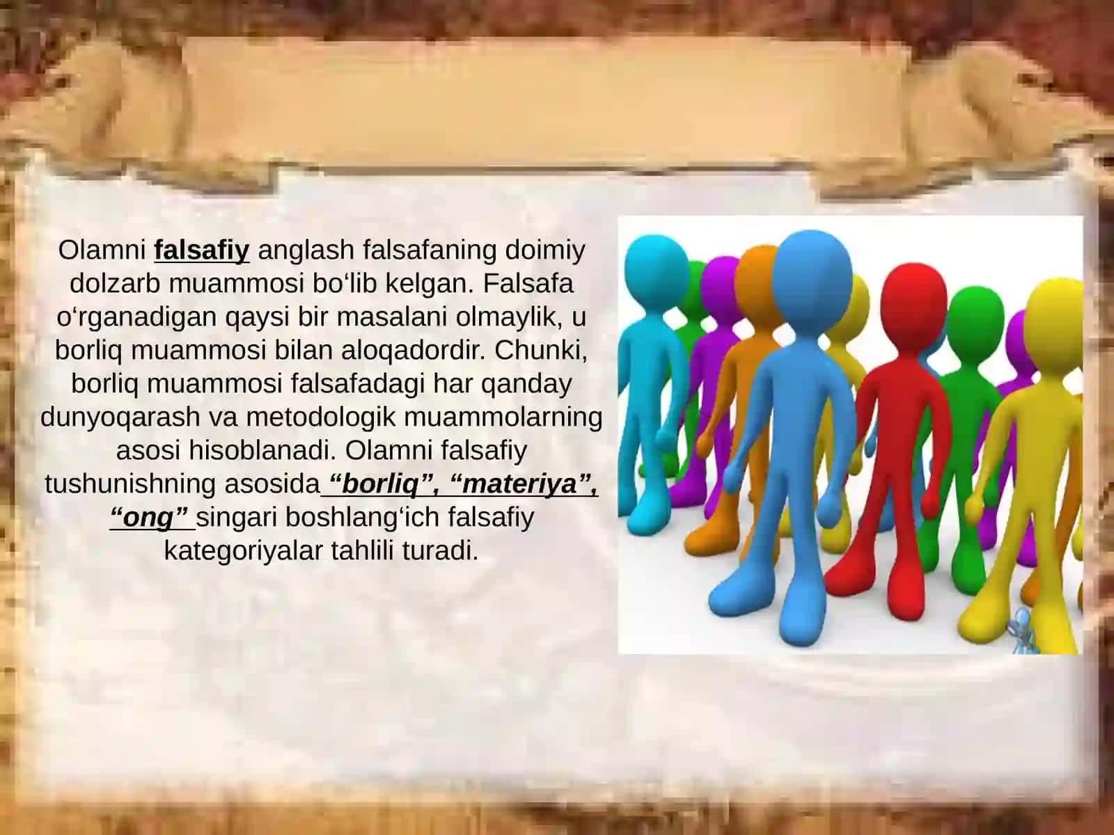 Ontologiya, gnesologiya va ong falsafasi 2