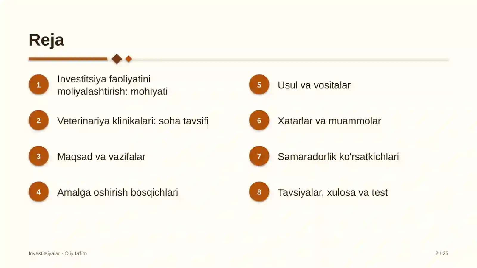 uy hayvonlari uchun veterinariya klinikalarida investitsiya faoliyatini moliyalashtirish 7927 2