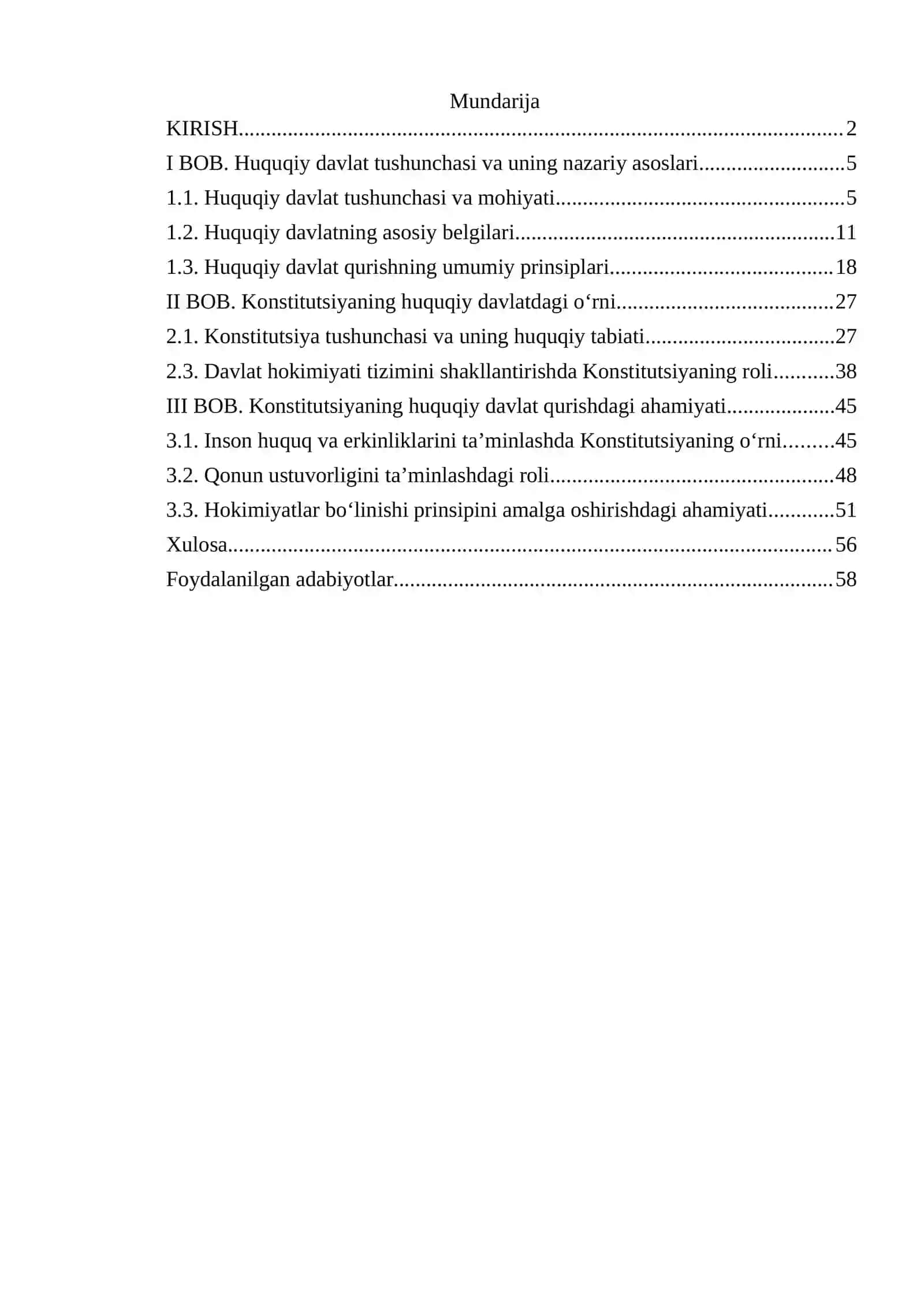Huquqiy davlat qurishda Konstitutsiyaning o‘rni va ahamiyati 2