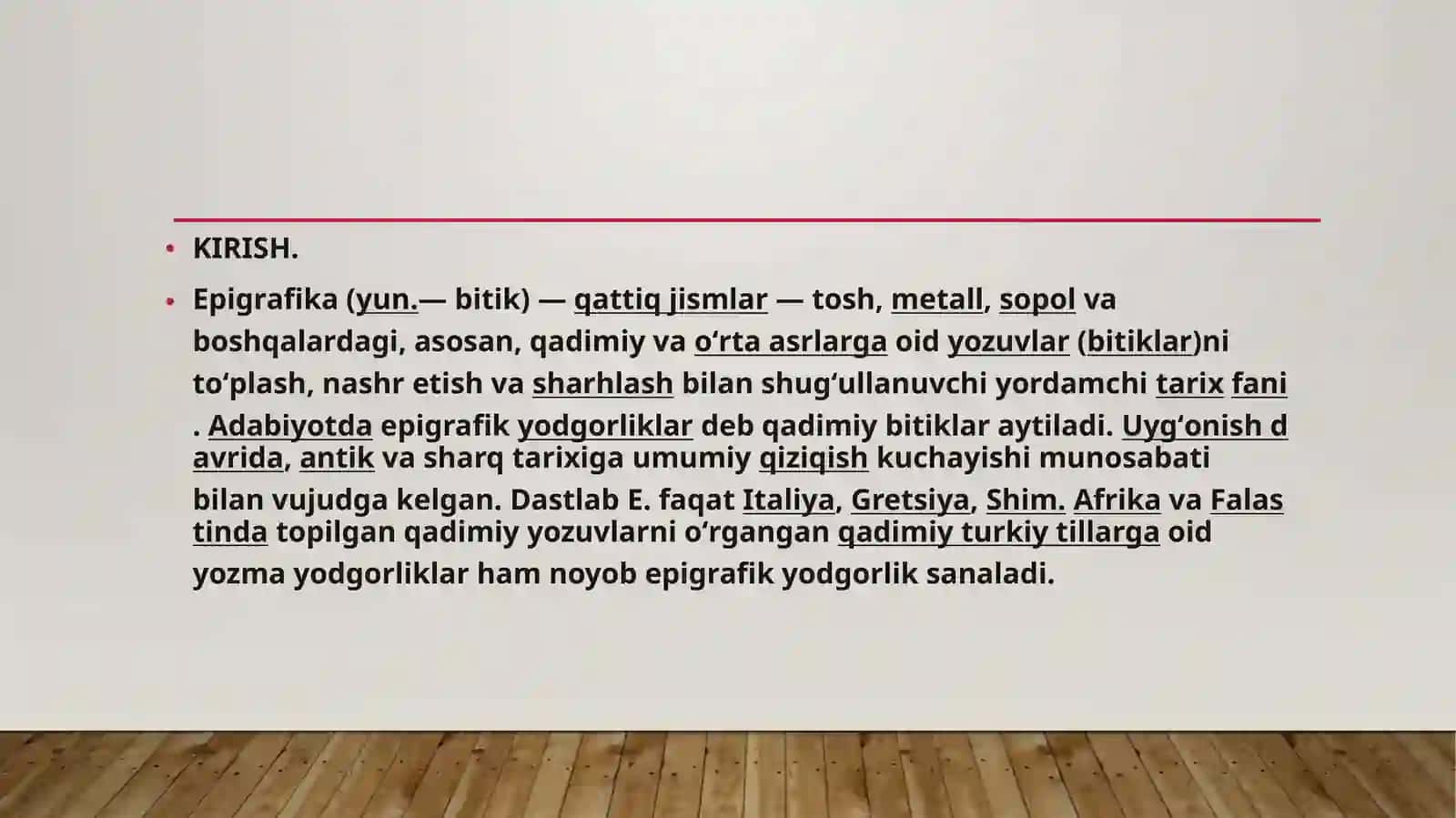 Mo’g’uliston va Sibir (Oltoy o’lkasi, Yeniseytevaragidan) topilgan epigrafik  bitiklar 2