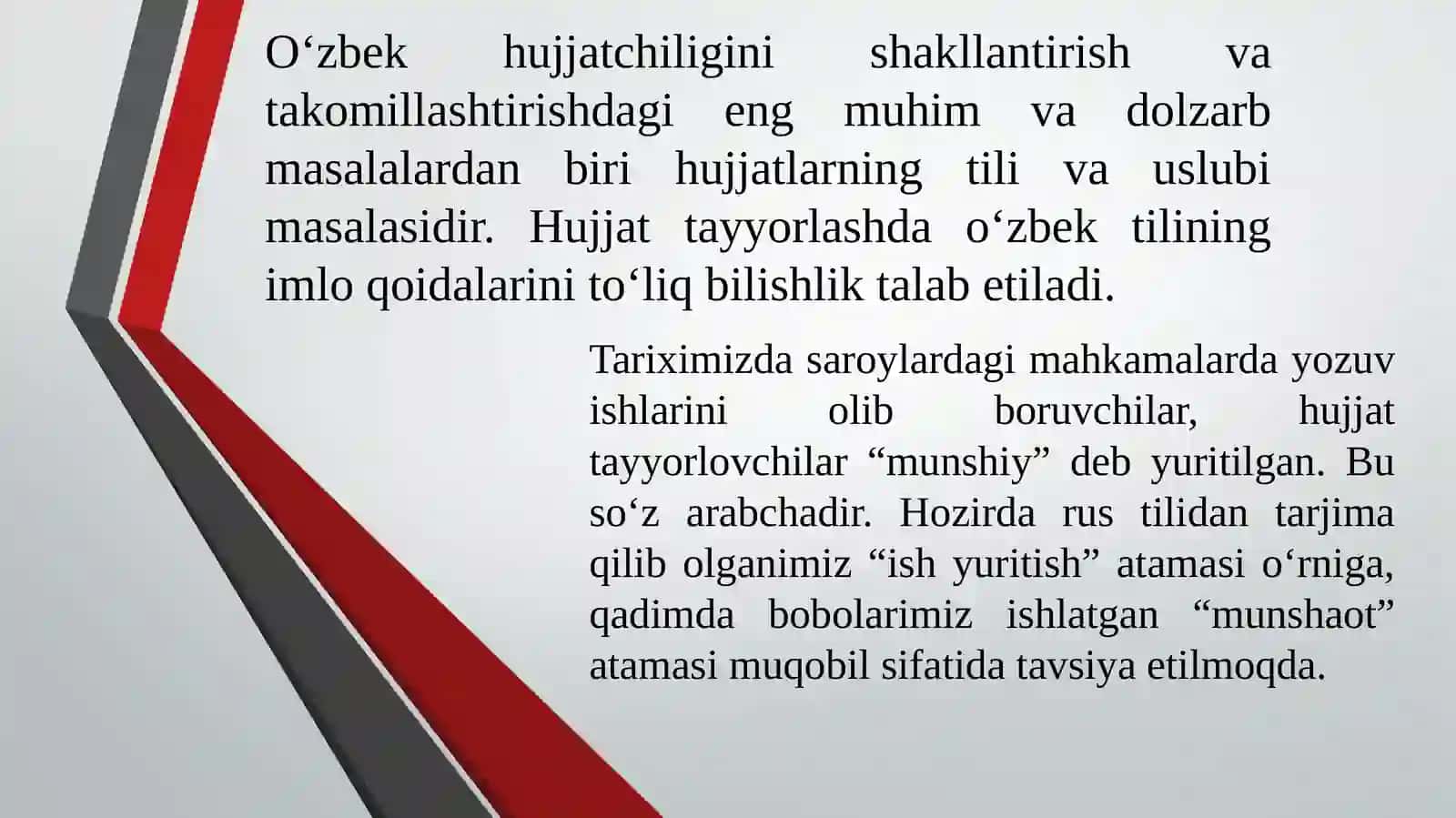 Oʻzbek tilda uslublar 2