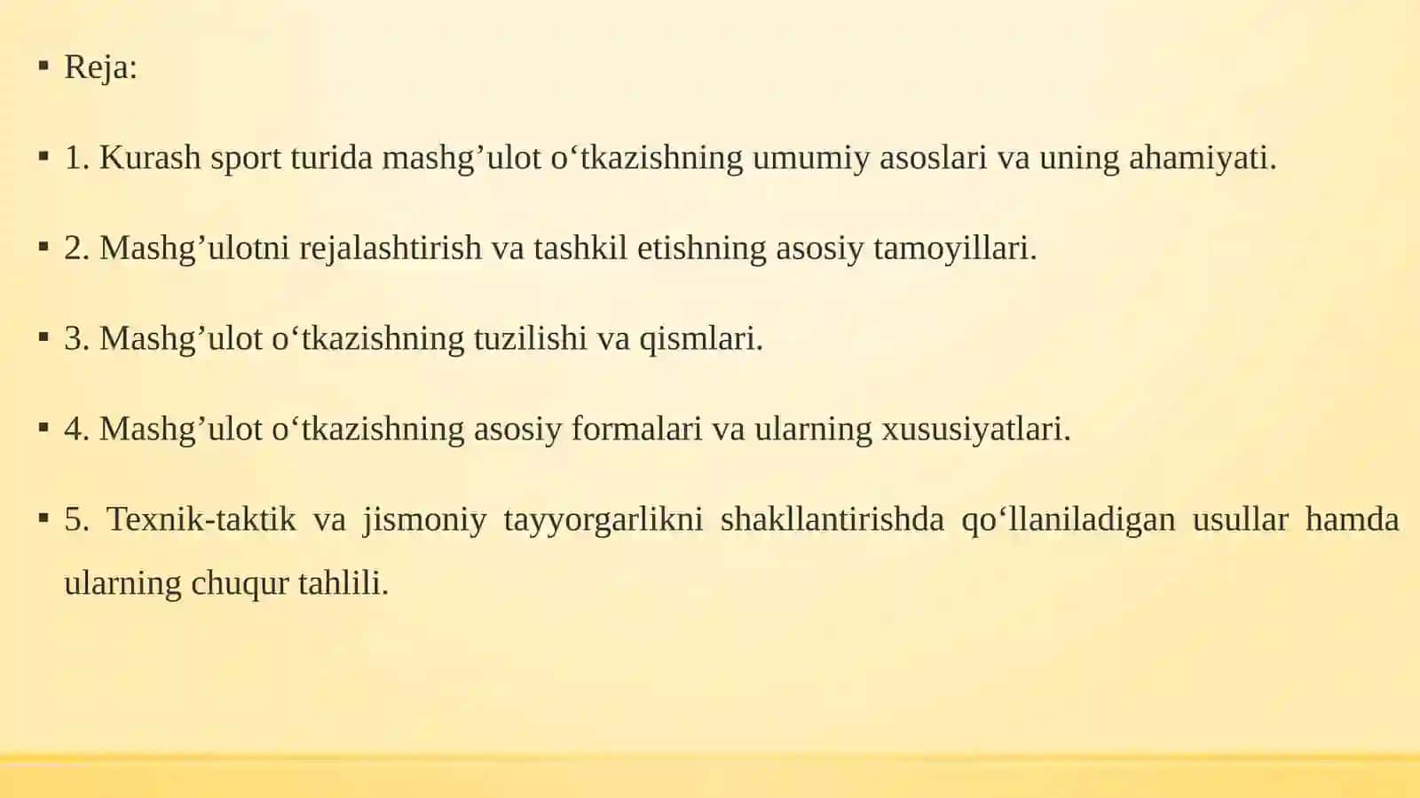 Kurash mashg‘ulotlarini o‘tish formalari 2