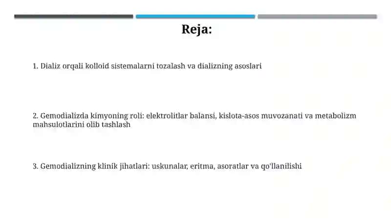 Kolloidsistemalarnidializyoʻlibilantozalash 2