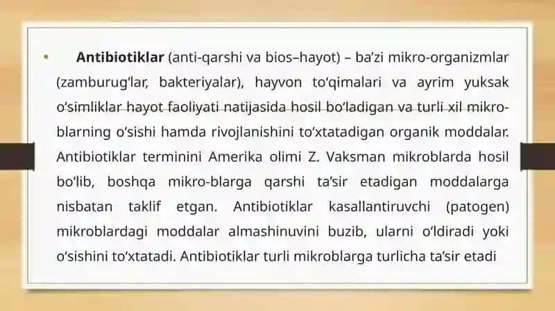 Antibiotiklar 2