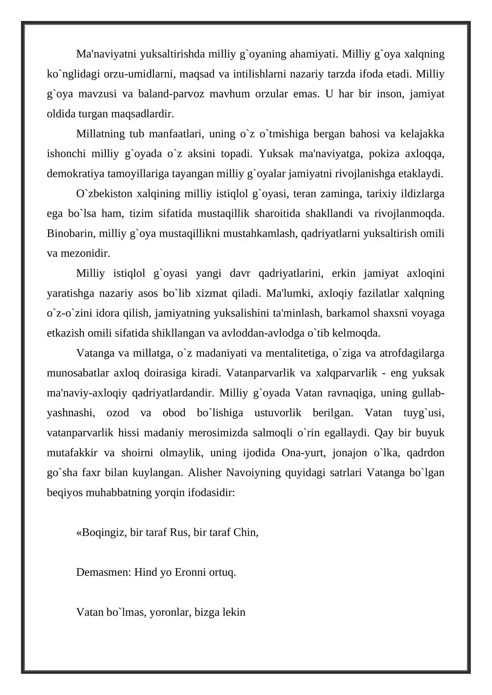 Shaxs ma'naviyatni yuksaltirishda qadriyatlarning ahamiyati 2