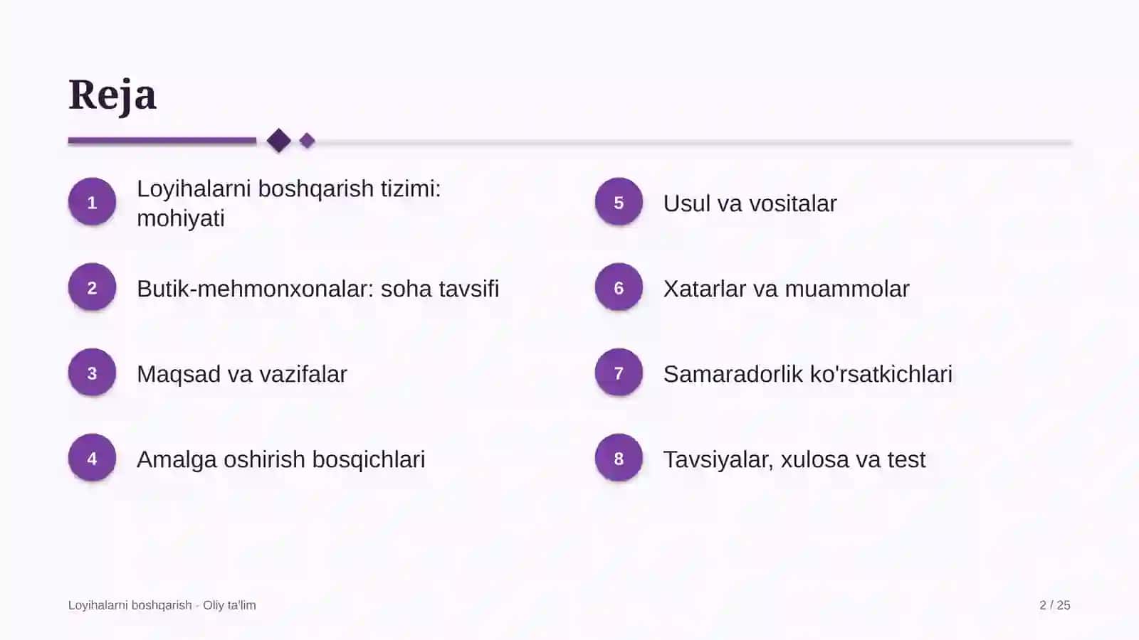 butik mehmonxonalarda loyihalarni boshqarish tizimi 2378 2