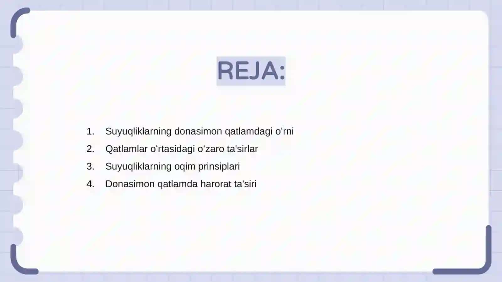 Suyuqliklarning donasimon qatlamdan oʻtishi 2