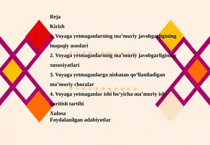 VOYAGA YETMAGANLARNING MA’MURIY JAVOBGARLIGI 2