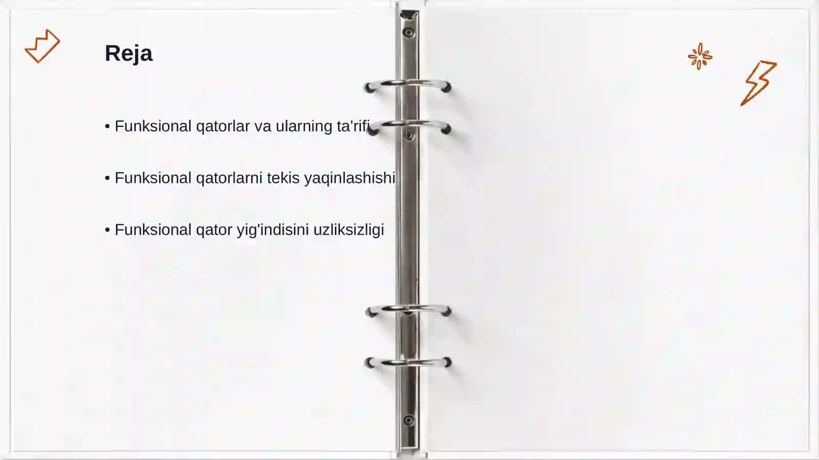 Funksional qatorlar va ularning ta'rifi 2