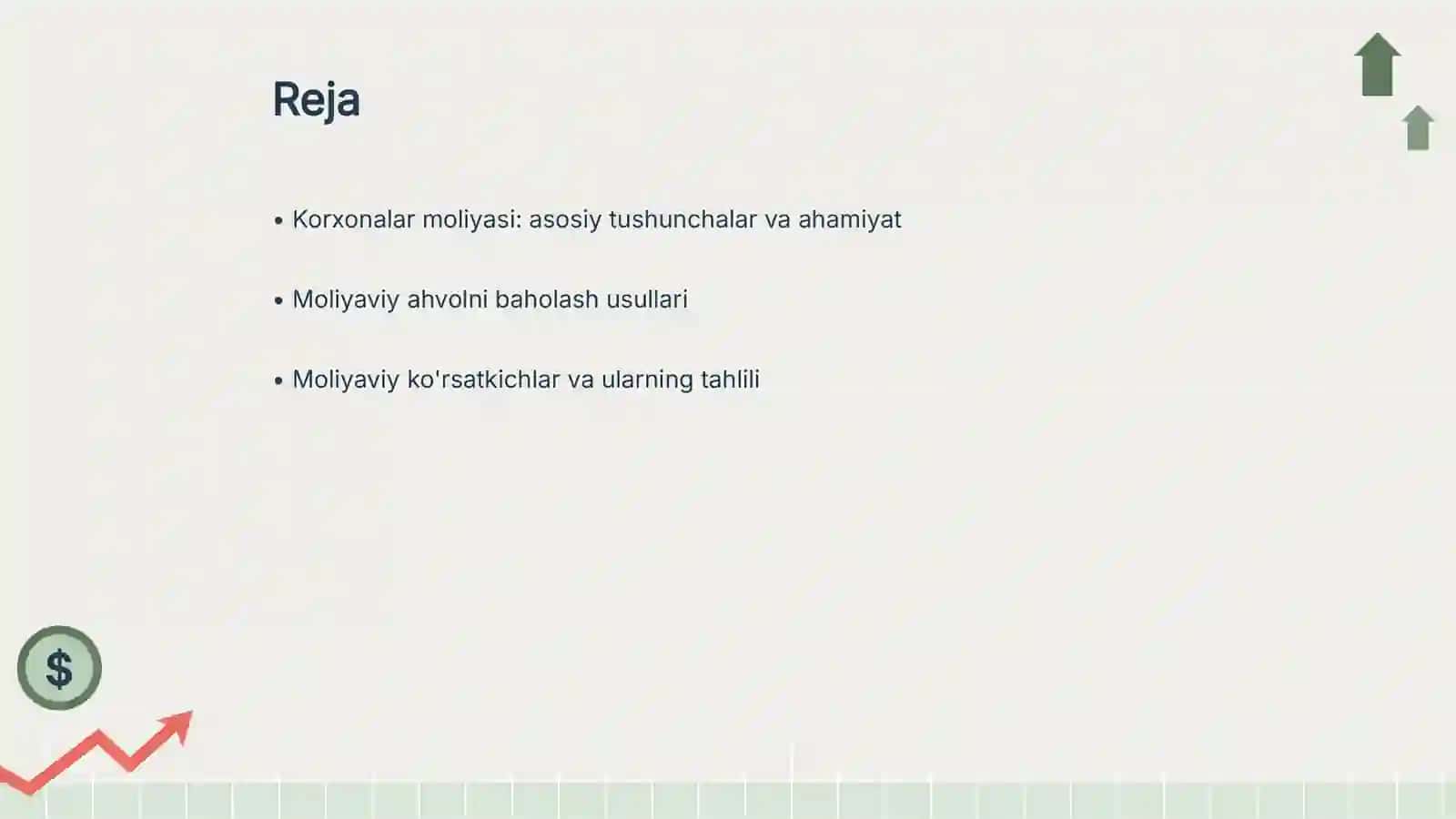 Korxonalar moliyasi va moliyaviy ahvolini baholash 2