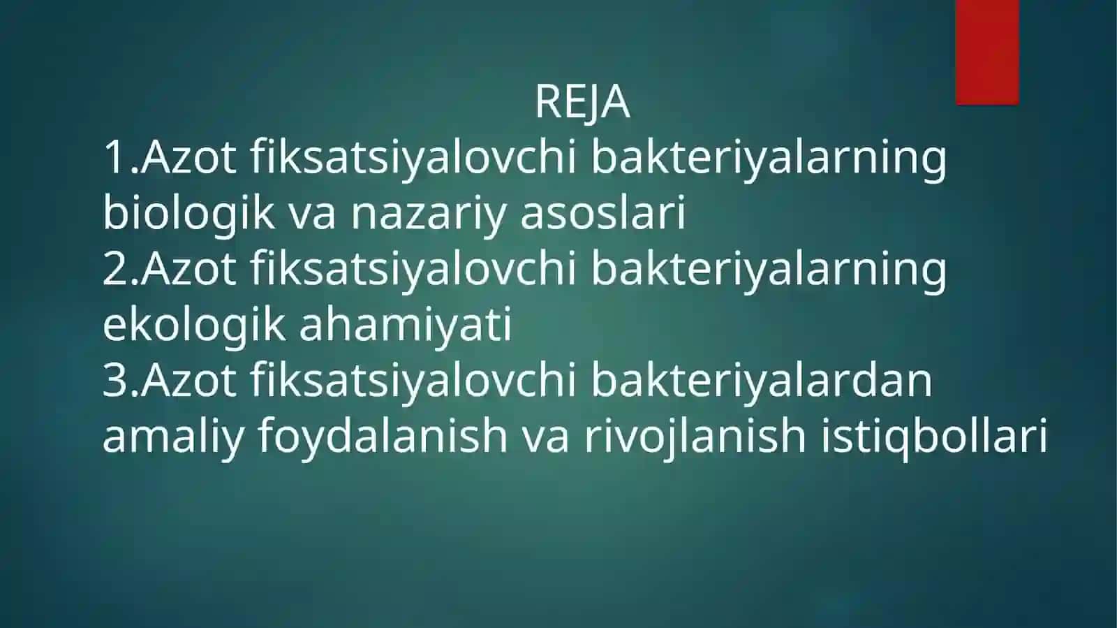 Azot fiksatsiyalovchi bakteriyalarning ekologik ahamiyati 2