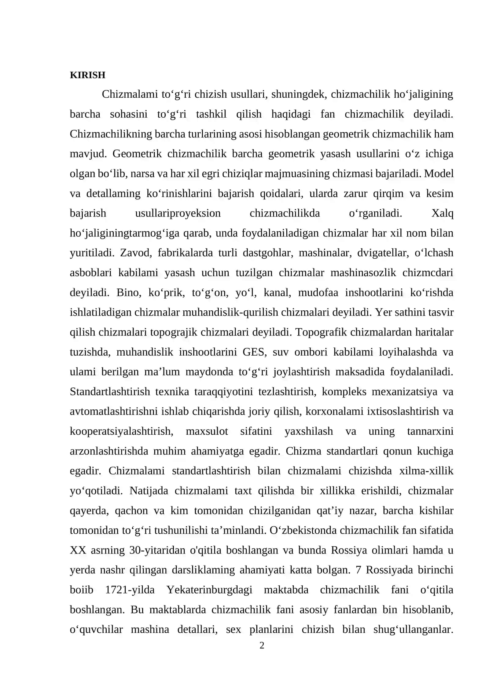 Chizmachilik 2