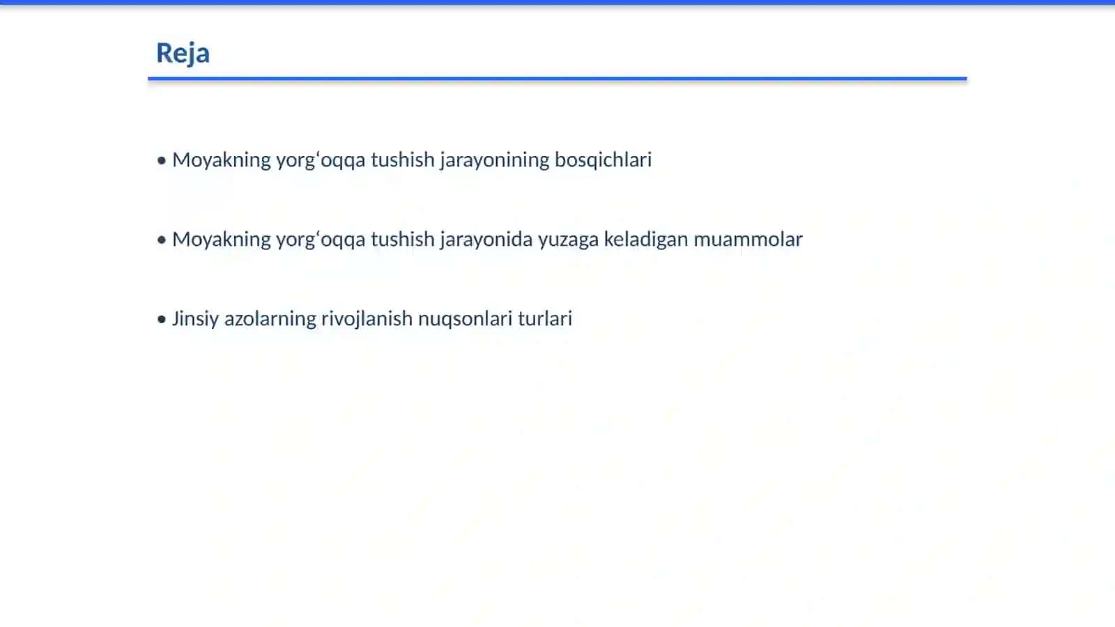 Moyakning yorgʻoqqa tushish jarayoni va jinsiy azolarning rivojlanish nuqsonlari 2
