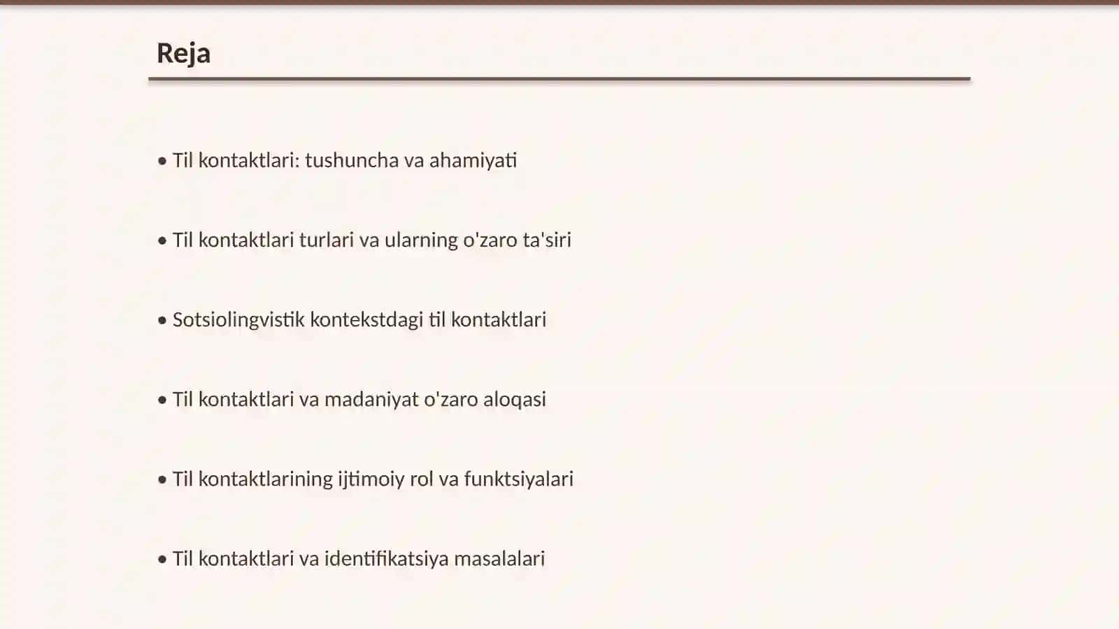 Til kontaktlari sotsiolingvistikaning bosh masalasi sifatida 2