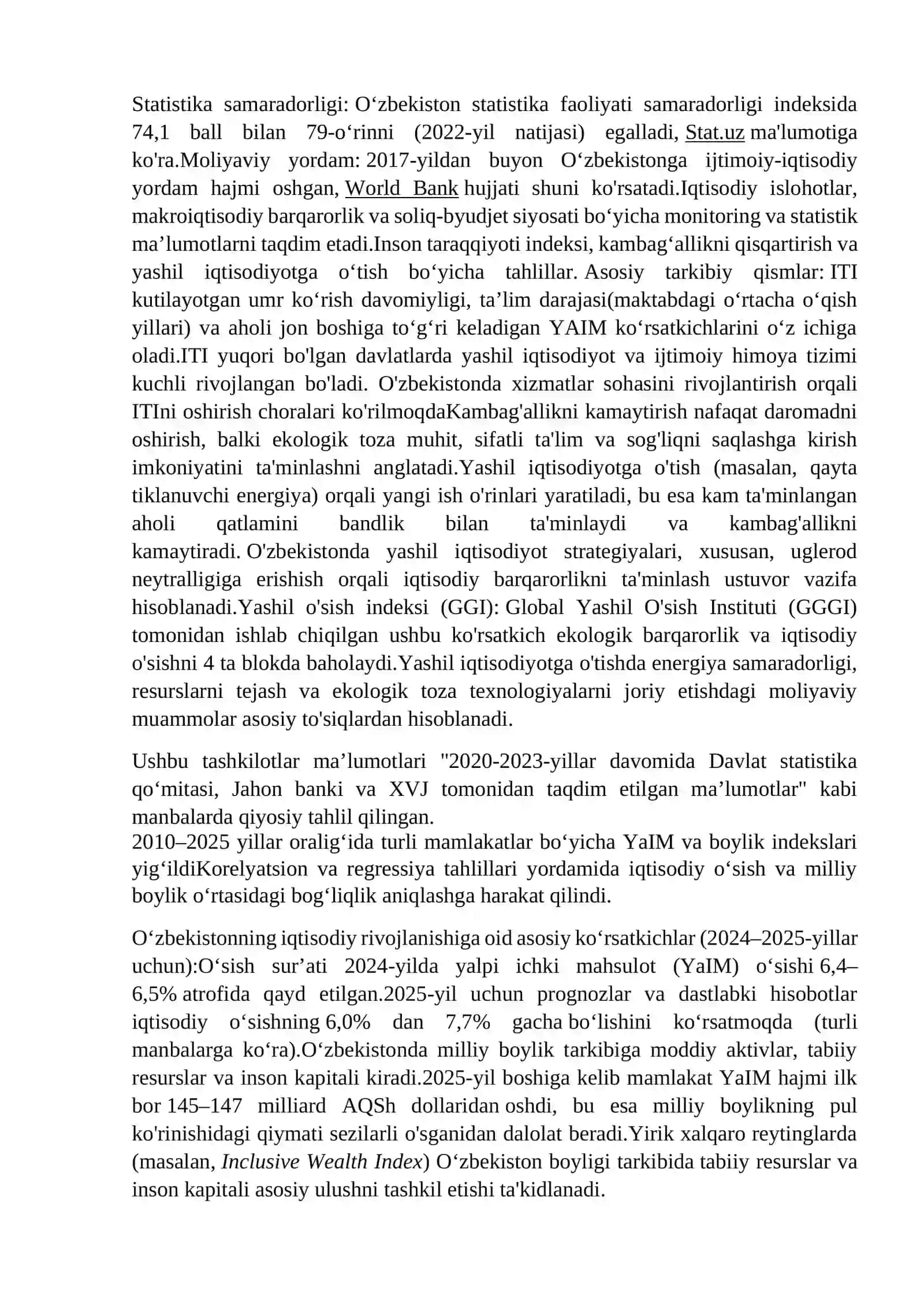 Iqtisodiy o‘sish va milliy boylikni ahamiyati 2