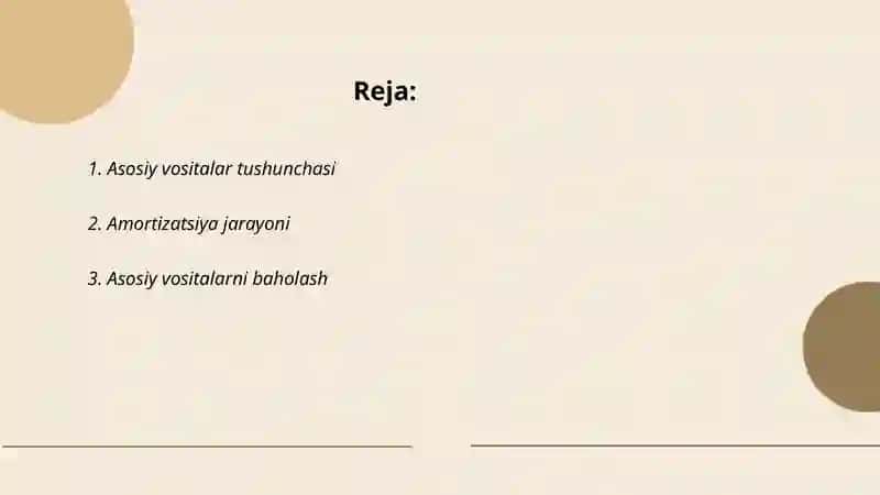 Asosiy vositalar hisobi 2