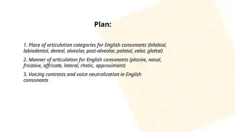 Consonant phonemes 2