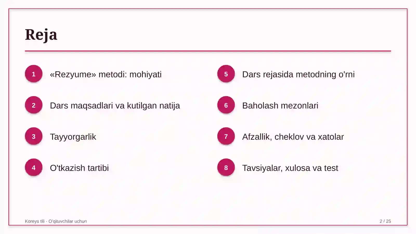 koreys tili darslarida rezyume metodidan foydalanish 9767 2