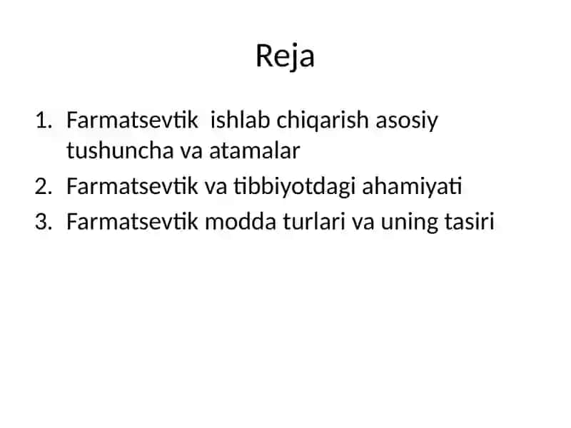 Farmatsevtika va tibbiyot 2