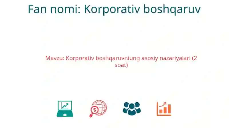 Korporativ boshqaruvni ungasosi 2