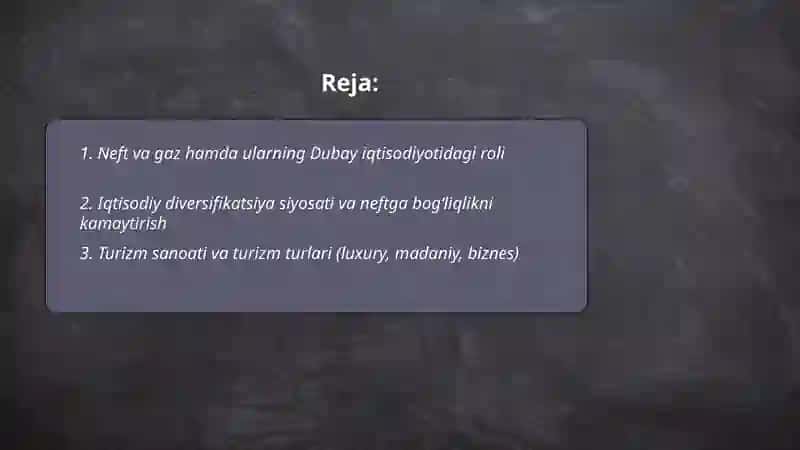 Dubay iqtisodiyoti 2