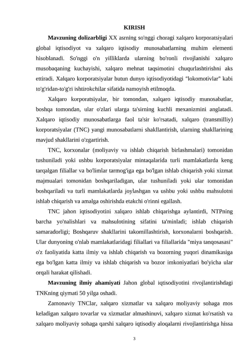 JAHON TEXNOLOGIYALAR BOZORIDA TRANSMILLIY KORPORATSIYALARNING FAOLIYATI TAHLILI 2
