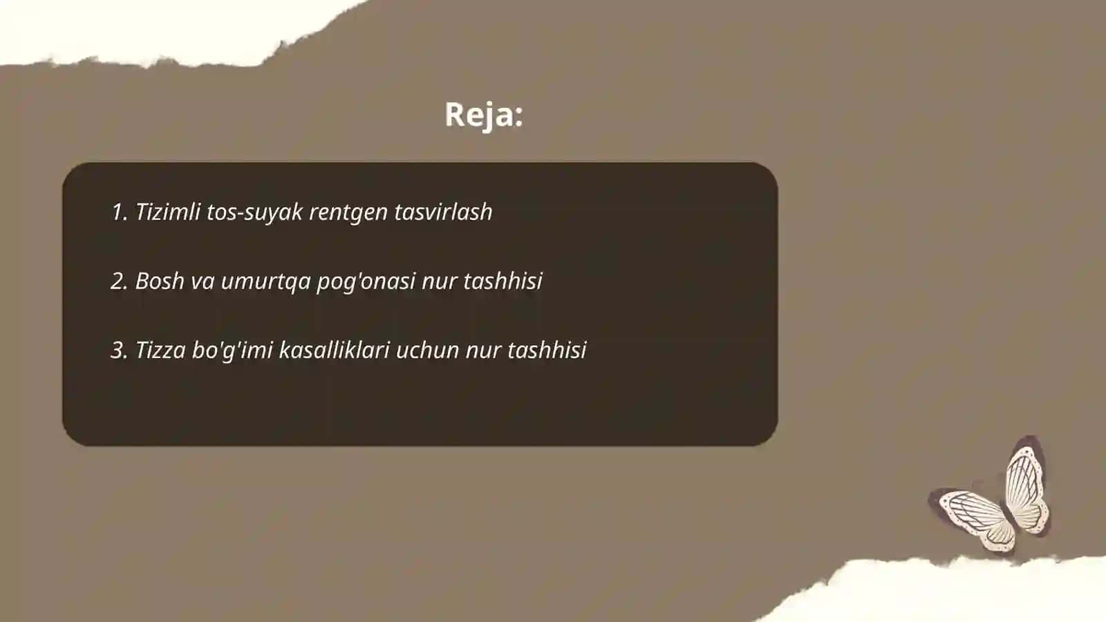 Tayanch harakat tizimi kasalliklari nur tashhisi 2
