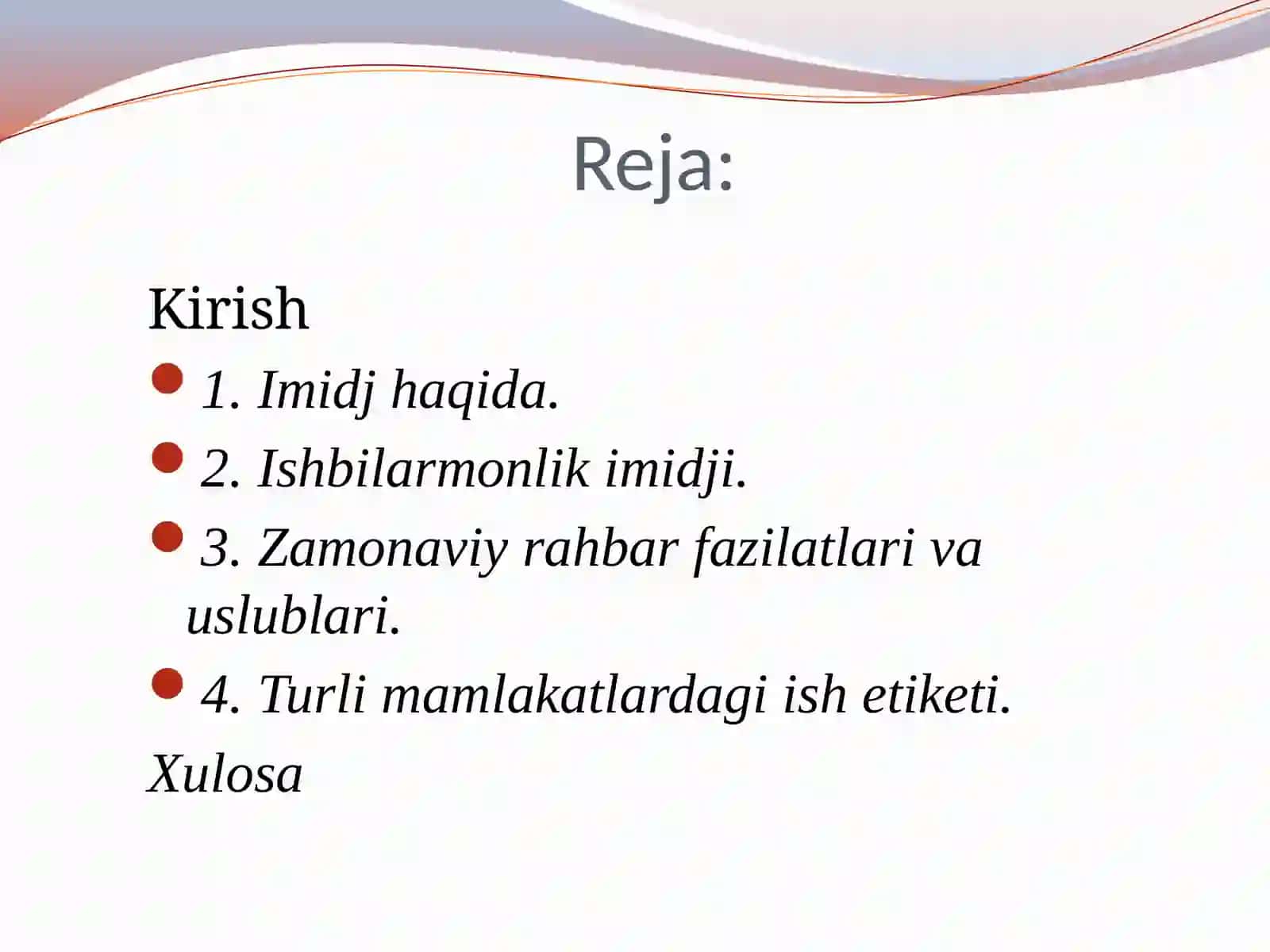 Ishbilarmonlik imidji 2
