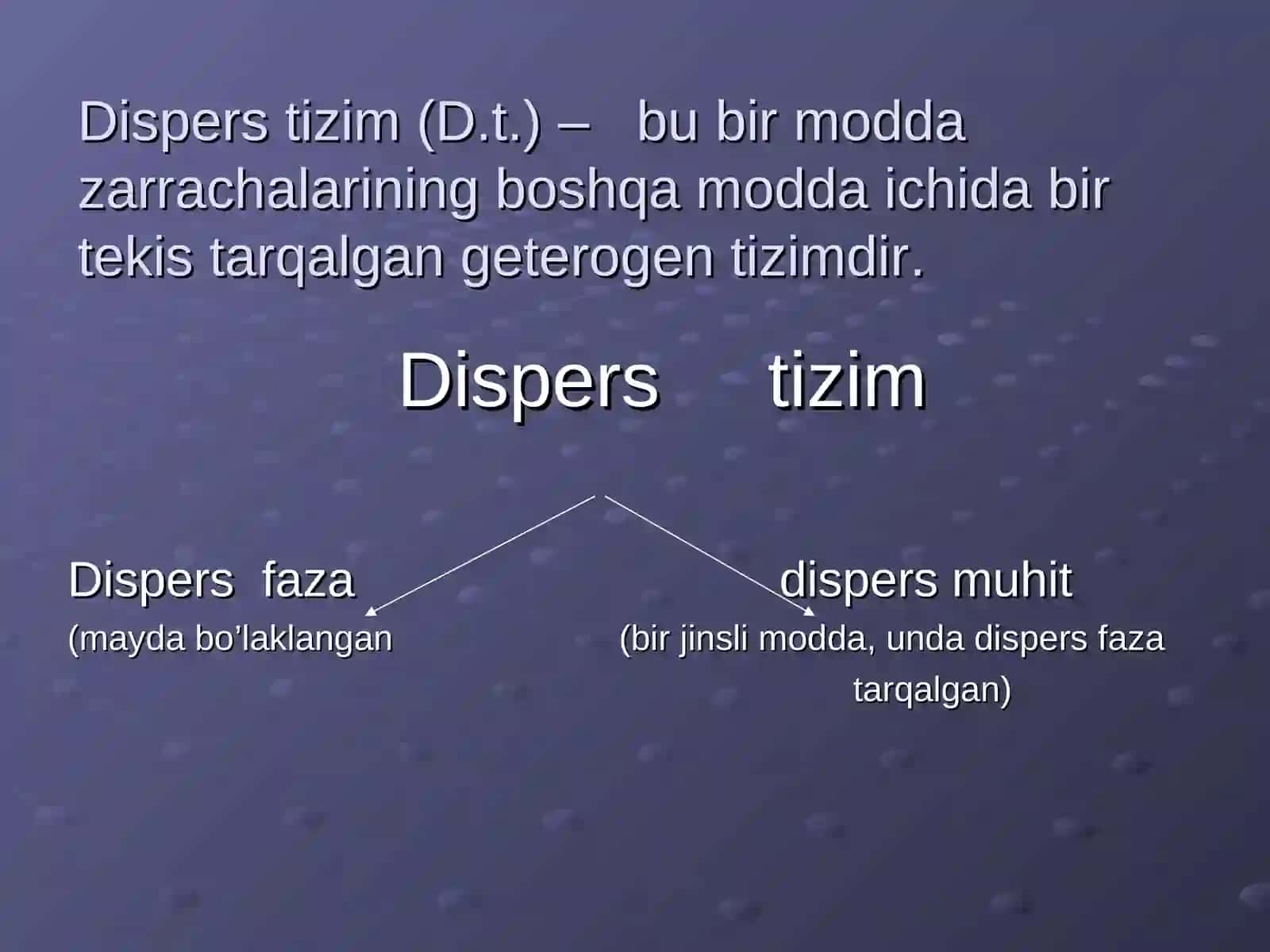 Dispers tizimlar. Eritmalar 2