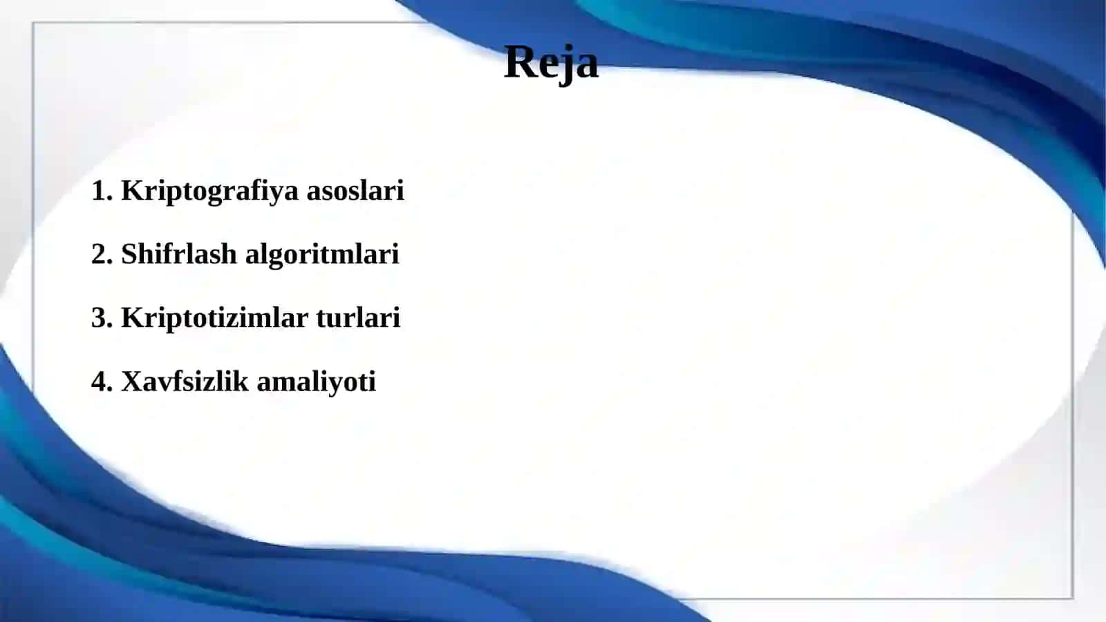 Axborotni himoyalashning riptografik usuli 2