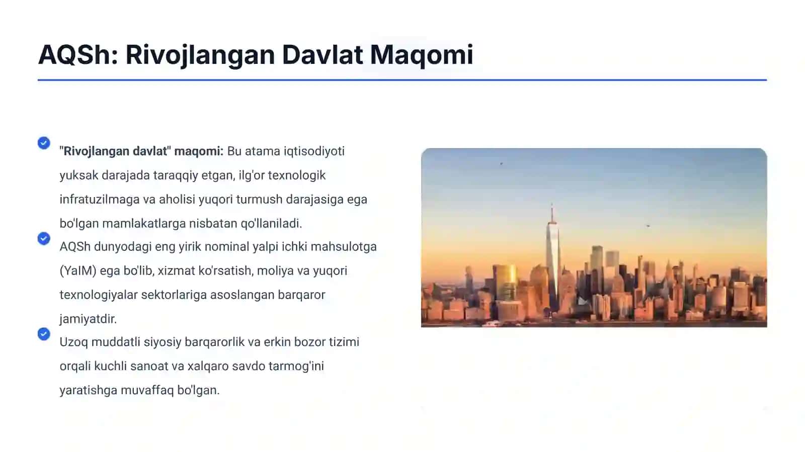 AQSh Iqtisodiyoti: Rivojlanish Sirlari 2