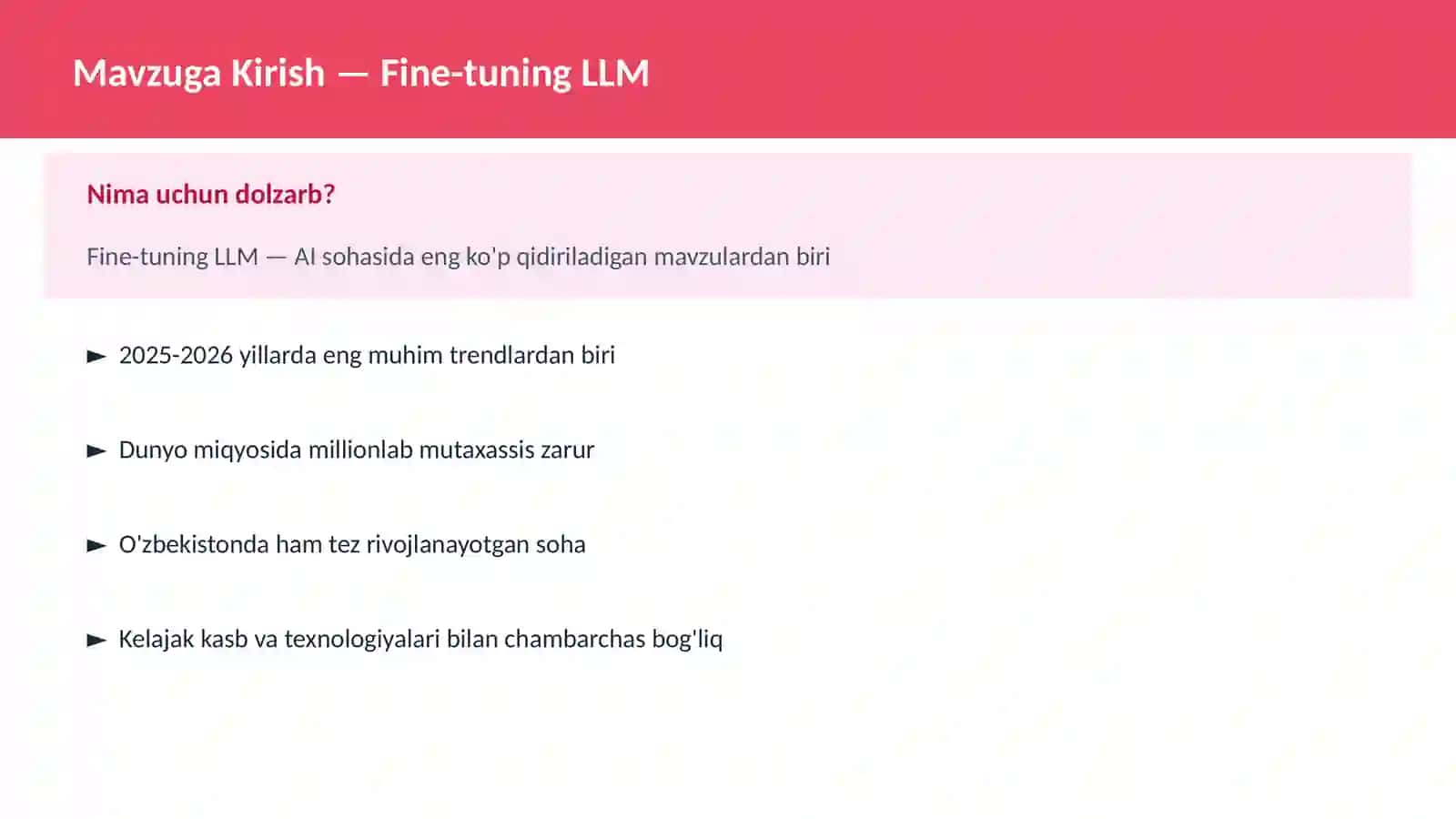 Fine-tuning LLM 2