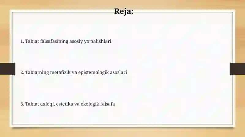 Tabiat falsafasi 2