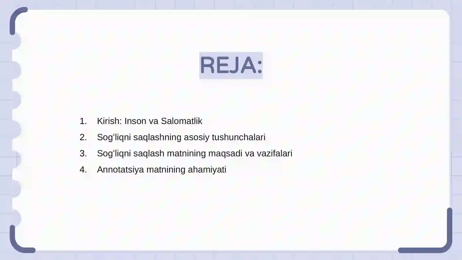 Inson va Salomatlik 2