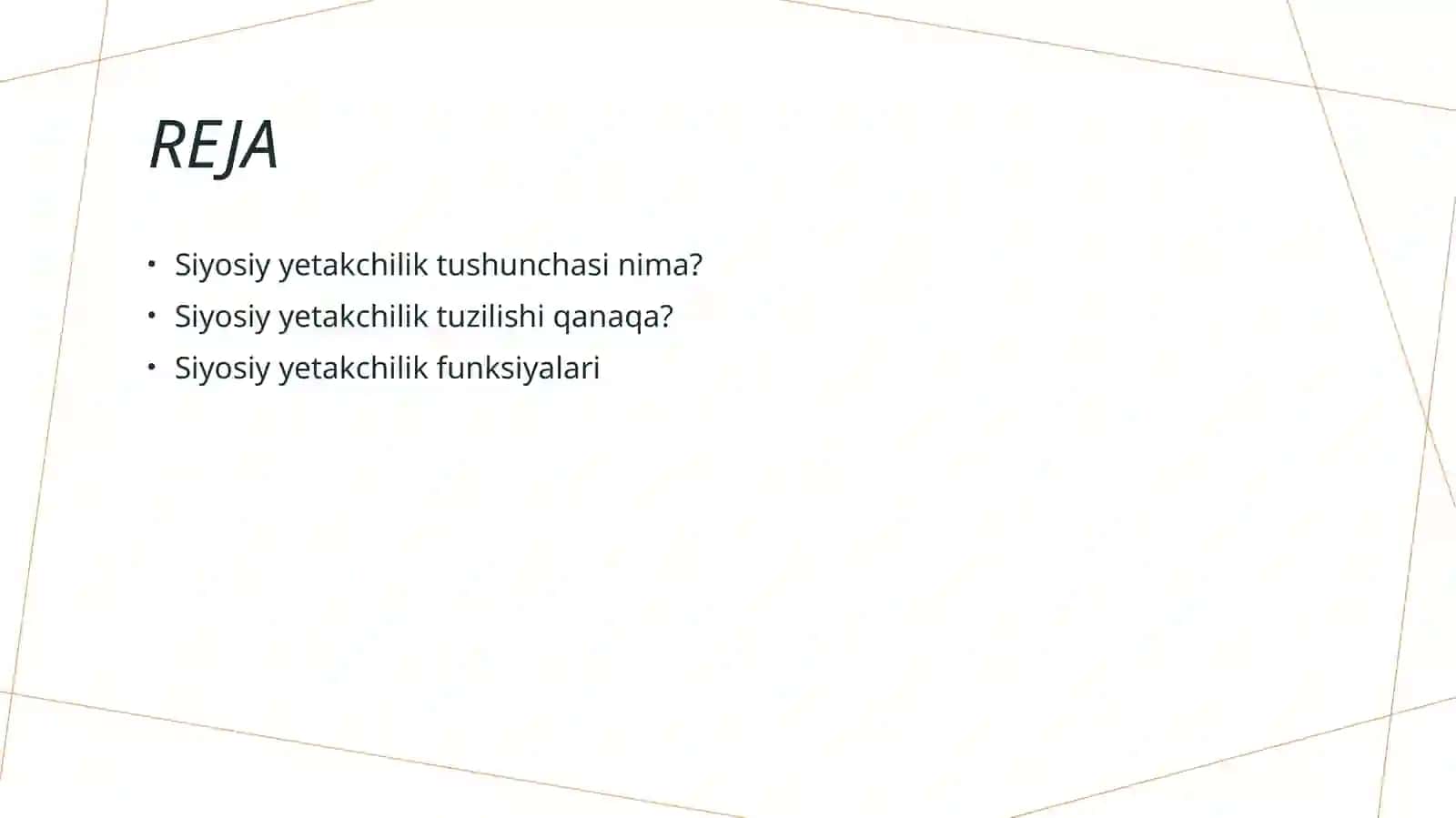 Siyosiy yetakchilik tushunchasi, tuzilishi, asosiy nazariyalari va funksiyalari 2