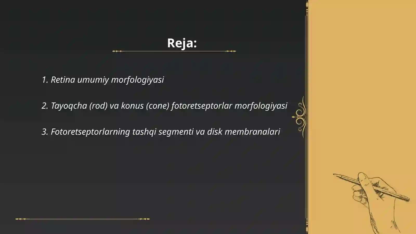 Fotoretsepsiyaning morfologik asoslar 2
