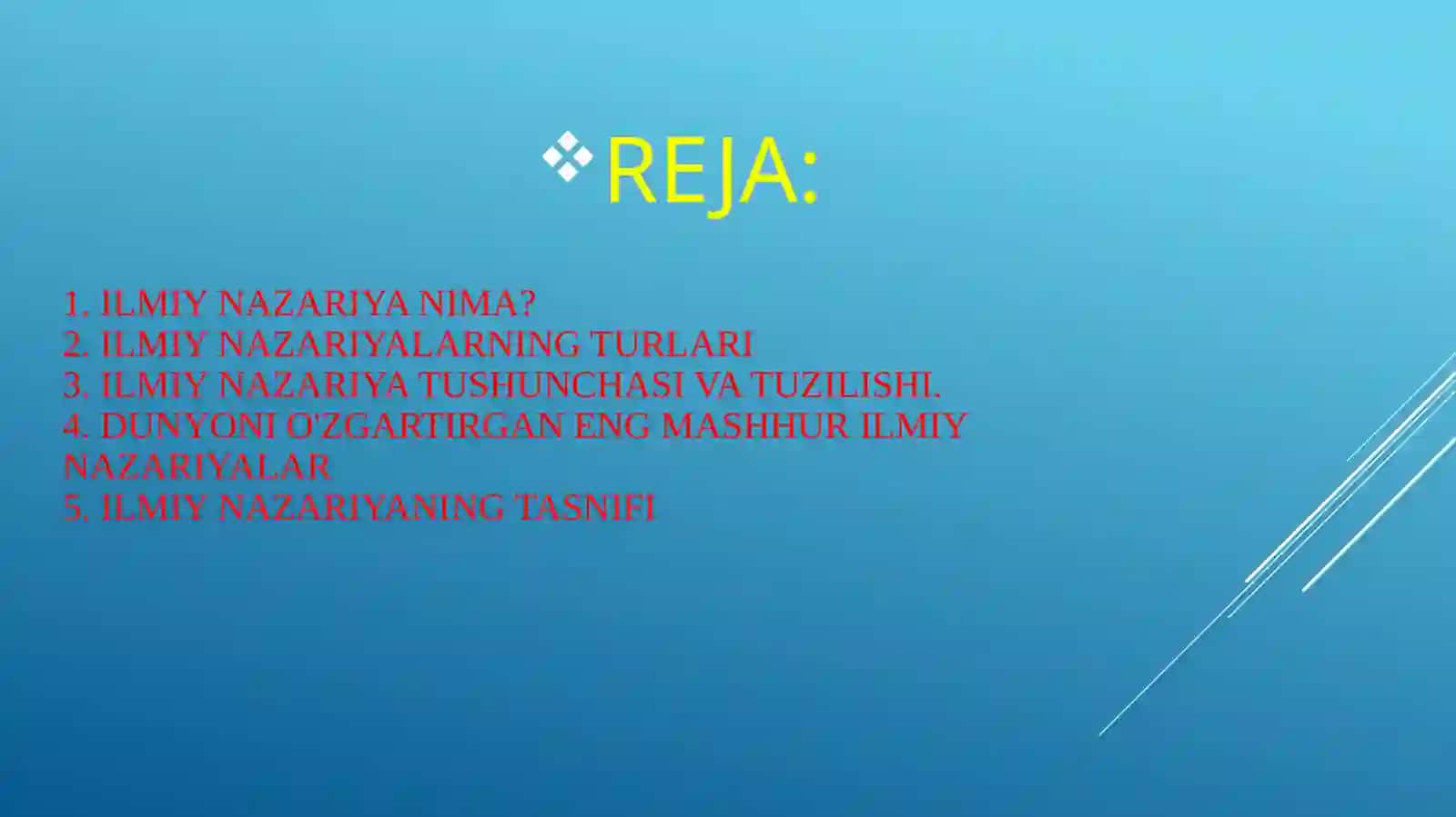 Ilmiy nazariya ilmiy bilim shakli sifatida 2