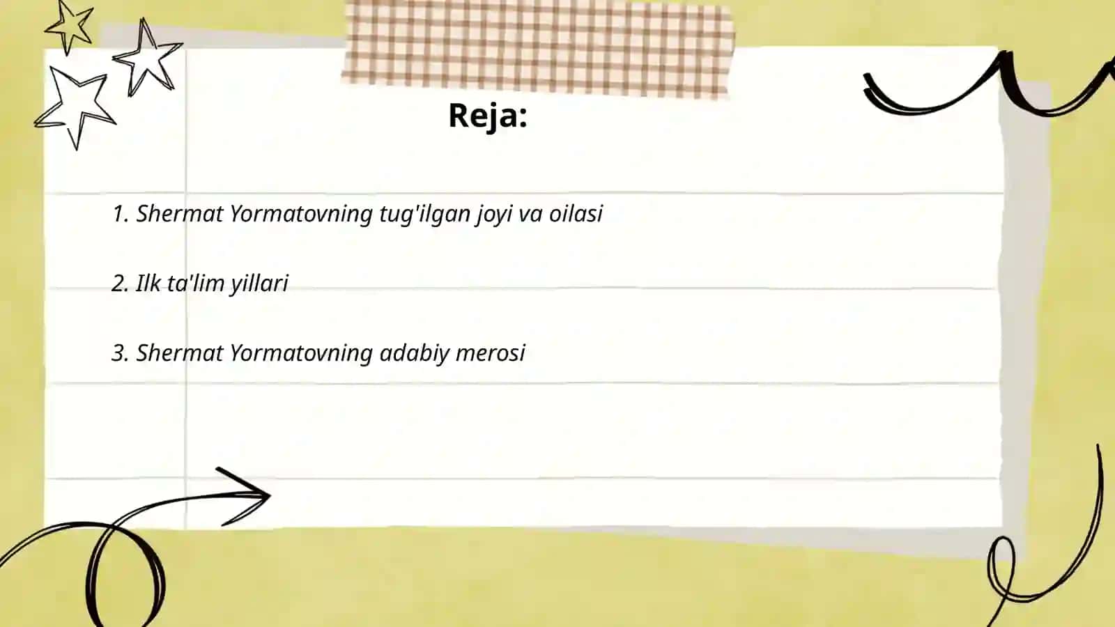 Bolalar kompazitiri Shermat Yormatovning hayoti va ijodi 2