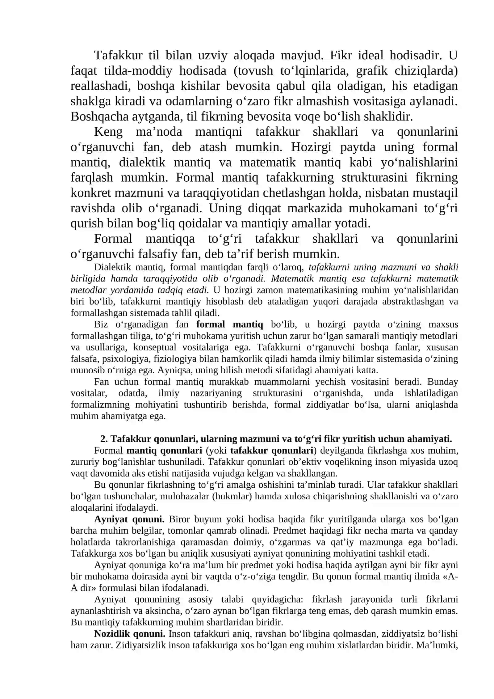 Formal mantiqning predmeti va strukturasi 2