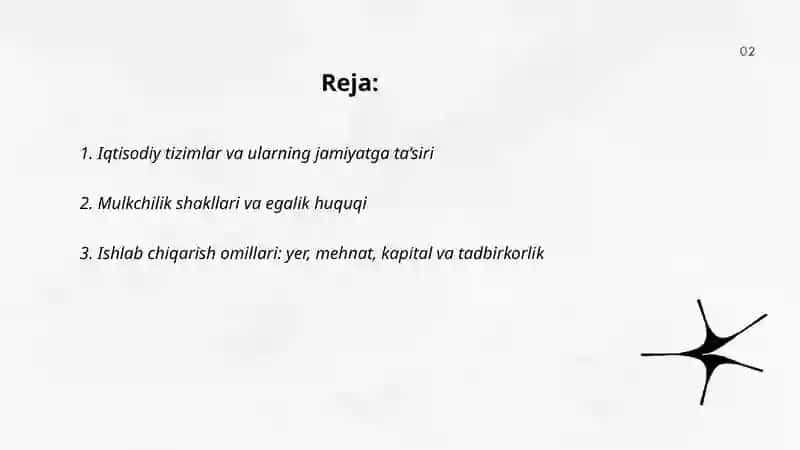 Jamiyatning iqtisodiy negizlari 2
